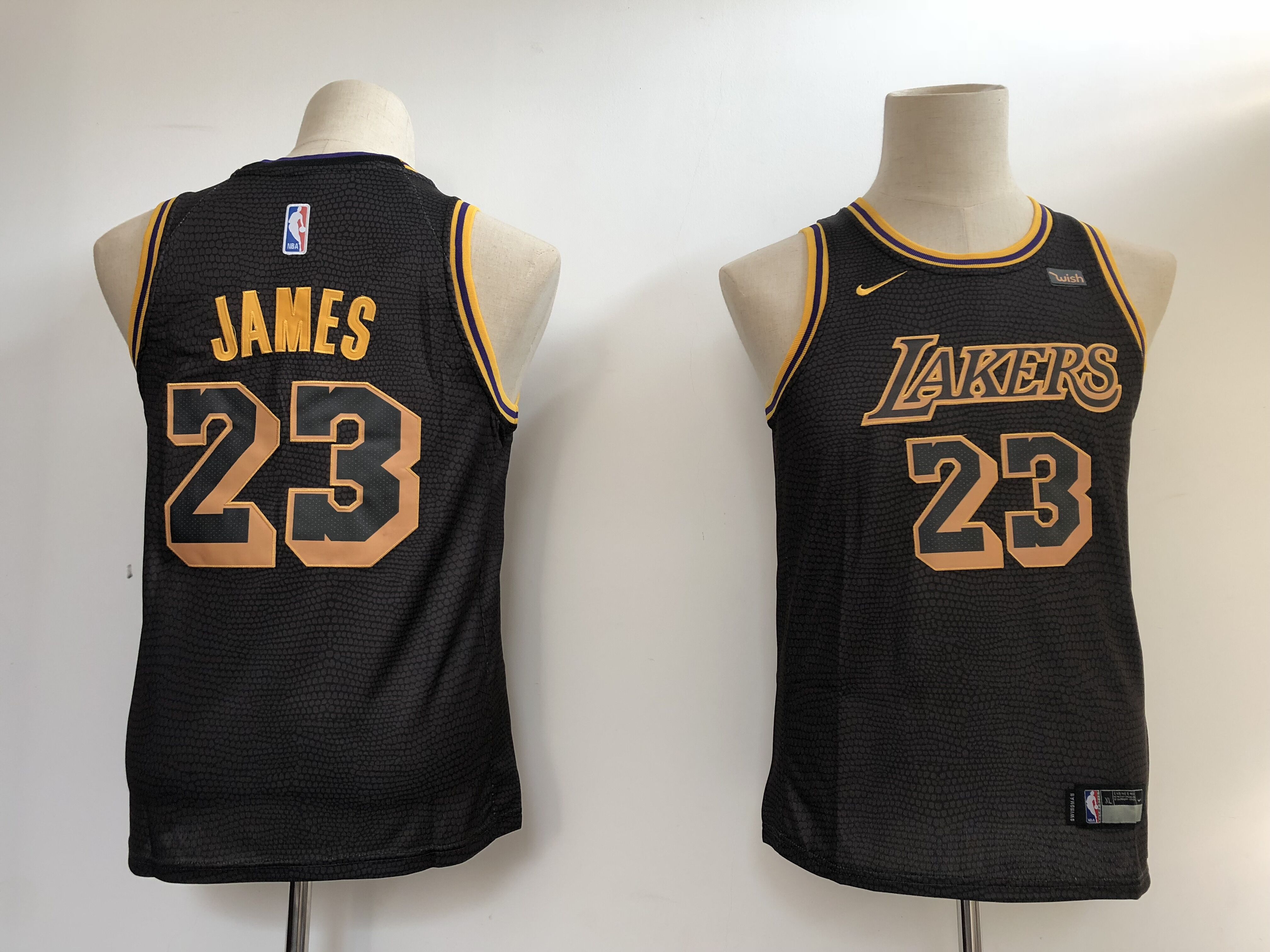 Youth Los Angeles Lakers #23 James black Nike NBA Jerseys->houston astros->MLB Jersey